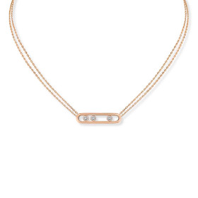 Roségold, Halsschmuck, Messika Move Classique Halskette 03997-PG
