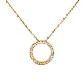 Gelbgold, Halsschmuck, Schmuckwerk Saturn Halskette SH615-GG