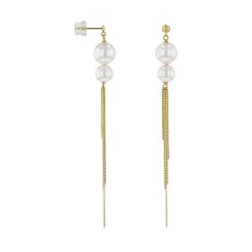 Gelbgold, Ohrringe, Hesse Perl-Ohrstecker 310.0814