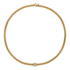 Weißgold, Halsschmuck, FOPE Solo Flex'it Collier 62106CX_BB_G_GBG_043