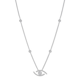 Weißgold, Halsschmuck, Messika Lange Lucky Eye Halskette 11570-WG