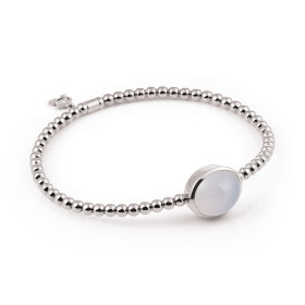 Weißgold, Armschmuck, Al Coro Stretchy Armband A981CHW