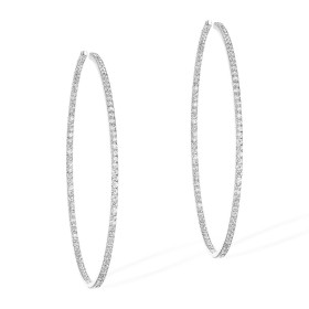 Weißgold, Ohrringe, Messika Gatsby Medium Hoop Creolen 04687-WG