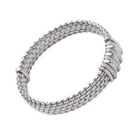 Weißgold, Armschmuck, FOPE Panorama Flex'it Armband mit Diamanten 58804BX_BB_B_RBX_0XS