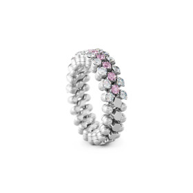 Weißgold, Ringe, Serafino Consoli Brevetto Multi-Size Ring, Ref: RMS 3H2 WG WD PS