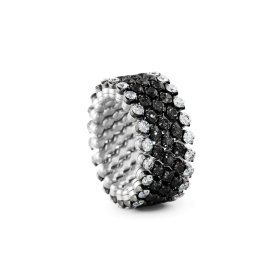 Weißgold, Ringe, Serafino Consoli Brevetto Multi-Size Ring RMS 5F2 WBG WD BD