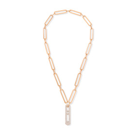Roségold, Halsschmuck, Messika Sautoir Move Halskette 06768-PG
