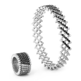 Weißgold, Ringe, Serafino Consoli Brevetto Multi-Size Ring S.RB 7H2 WG WD BD