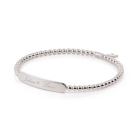 Weißgold, Armschmuck, Al Coro Stretchy Armband A992W