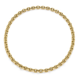 Gelbgold, Halsschmuck, IsabelleFa Collier "ChaCha 8" 04108/45BKL-GG