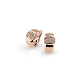 Roségold, Ohrringe, Al Coro La Piazza Ohrstecker NE361BDR