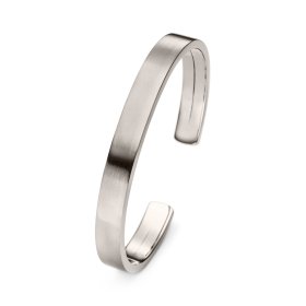 Weißgold, Armschmuck, IsabelleFa Armreif "Flix.Flex Eckig 9" 02131-09-69-MEN-GRA-SATIN