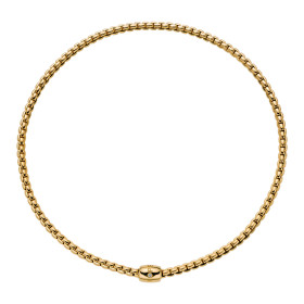 Gelbgold, Halsschmuck, FOPE Eka Flex'it Halskette mit dekorativem Verschluss 07F01CX_BB_G_XGX_034