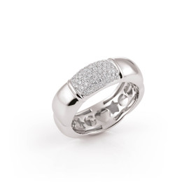 Weißgold, Ringe, Al Coro La Piazza Ring NR824W
