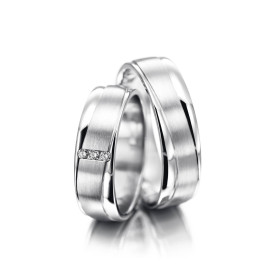 Weißgold, Ringe, Meister Trauringe Phantastics 112.8839.01/112.8839.00-W