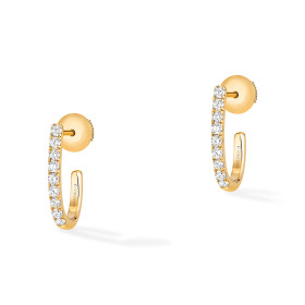 Gelbgold, Ohrringe, Messika Creolen Gatsby XS 05741-YG