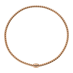 Roségold, Halsschmuck, FOPE Eka Flex'it Halskette mit dekorativem Verschluss 07F10CX_BB_R_XRX_034