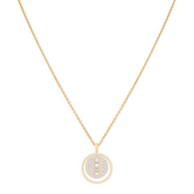 Gelbgold, Halsschmuck, Messika Lucky Move MM Pavé Collier 07395-YG