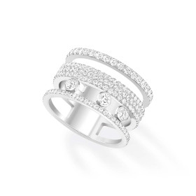 Weißgold, Ringe, Messika Move Romane GM Pavée Ring 07205-WG
