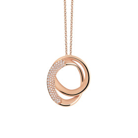 Roségold, Halsschmuck, Annamaria Cammilli Firenze Galaxy Anhänger mit Halskette GPE3651GALP