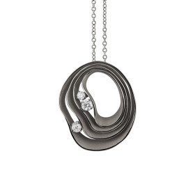 Weißgold, Halsschmuck, Annamaria Cammilli Dune Precious Anhänger mit Halskette GPE2709E