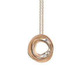 Roségold, Halsschmuck, Annamaria Cammilli Dune Anhänger mit Halskette GPE0776J