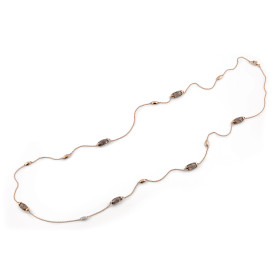 Roségold, Halsschmuck, Al Coro La Piazza Collier NC327SQR