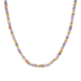         Roségold, Halsschmuck, Bron Edelstein Halskette 8CR4417LIGHT