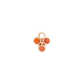 Roségold, Ohrringe, Bron Confetti Einhänger 8OR4870OK