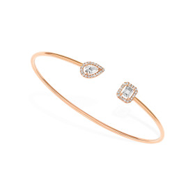 Roségold, Armschmuck, Messika Jonc Flex My Twin Toi & Moi X2 Armreif 07222-PG