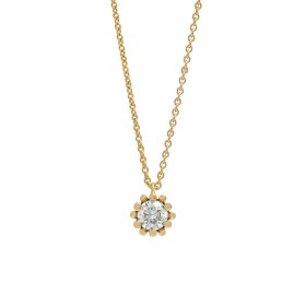 Gelbgold, Halsschmuck, Schmuckwerk Alpen Anhänger mit Halskette FH114-GG
