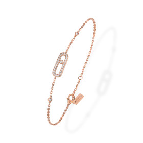Roségold, Armschmuck, Messika Move Uno Pavé Armband 04706-PG