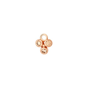 Roségold, Ohrringe, Bron Confetti Einhänger 8OR4870CBR