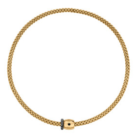         Gelbgold, Halsschmuck, FOPE Solo Flex'it Halskette 62606CX_PN_G_X1X_043