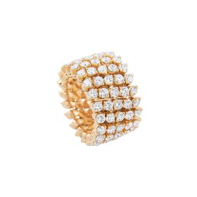 Gelbgold, Ringe, Serafino Consoli Brevetto Multi-Size Ring RMS 5F4 YG WD