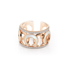 Roségold, Ringe, Al Coro Mezzaluna Ring NR750MOWR