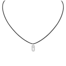 Weißgold, Halsschmuck, Messika Messika CARE(S) Anhänger mit Halskette 14142-WG