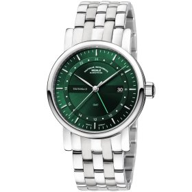 Unisex, Mühle Glashütte Teutonia II GMT M1-33-96-MB