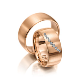 Rotgold, Ringe, Meister Trauringe Phantastics 112.8946.01/112.8946.00-R