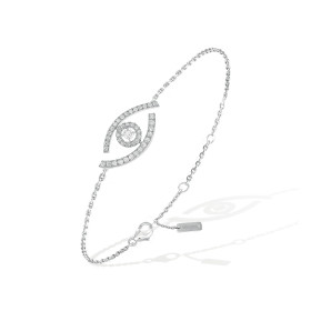 Weißgold, Armschmuck, Messika Lucky Eye Armband 10035-WG