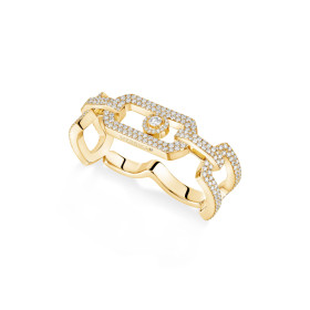 Gelbgold, Ringe, Messika So Move Zwei-Finger Diamantring, Ref: 13185-YG