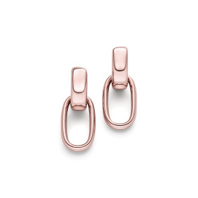 Rotgold, Ohrringe, IsabelleFa Creolen "ChaCha 16"  04116/OV/SCREOLE-RR