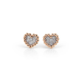 Roségold, Ohrringe, Al Coro Palladio Ohrstecker E2169R