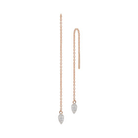 Roségold, Ohrringe, Al Coro Goccia Ohrhänger NE792WR