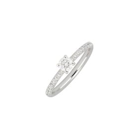 Weißgold, Ringe, Juwelier Jasper Schmuck Solitär-Brillantring 001.131788