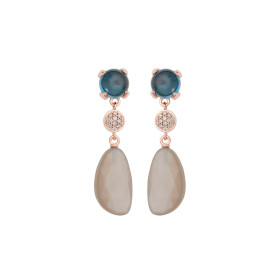 Roségold, Ohrringe, Bron Catch Ohrschmuck 8OR4858TLCCBRMGBF