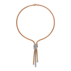 Weißgold, Halsschmuck, FOPE Solo Halskette mit Diamanten 65106CX_PB_R_RBG_043
