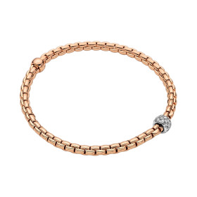 Weißgold, Armschmuck, FOPE Eka Flex'it Armband mit Diamantpavé, Ref: 73301BX_PB_R_XBX_00L
