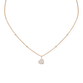         Roségold, Halsschmuck, Messika Joy Coeur Halskette 11437-PG