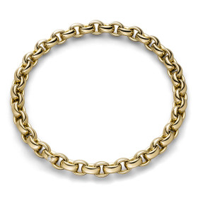 Gelbgold, Halsschmuck, IsabelleFa Collier "ChaCha 14" 04114/45BKL-GG